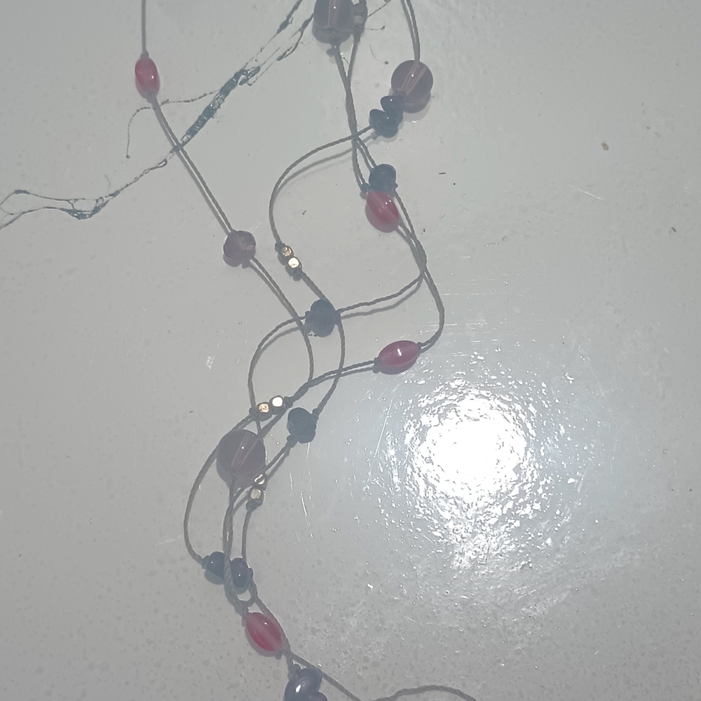 Handcrafted Pink Beaded Women’s Necklace